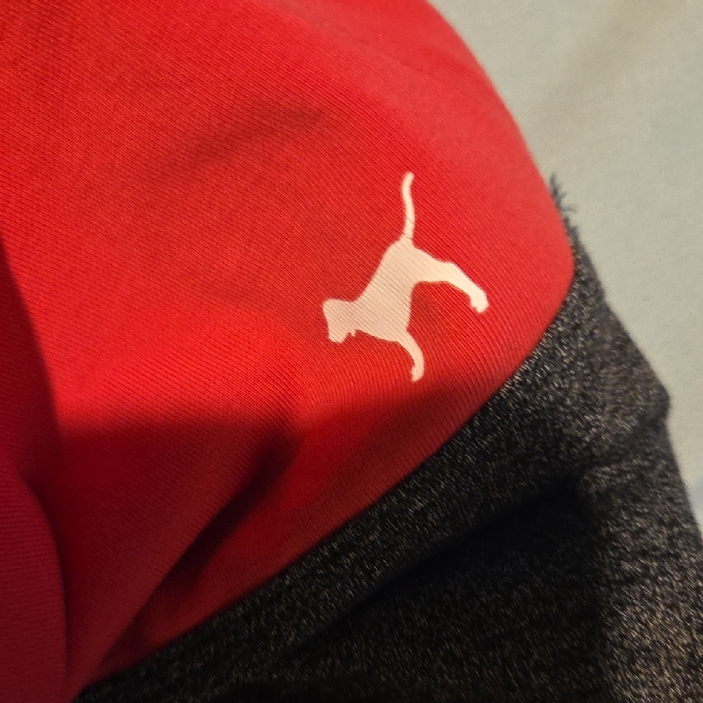 PINK Victoria's Secret Kids Leggings - Charcoal and Red - Picture 3 of 4